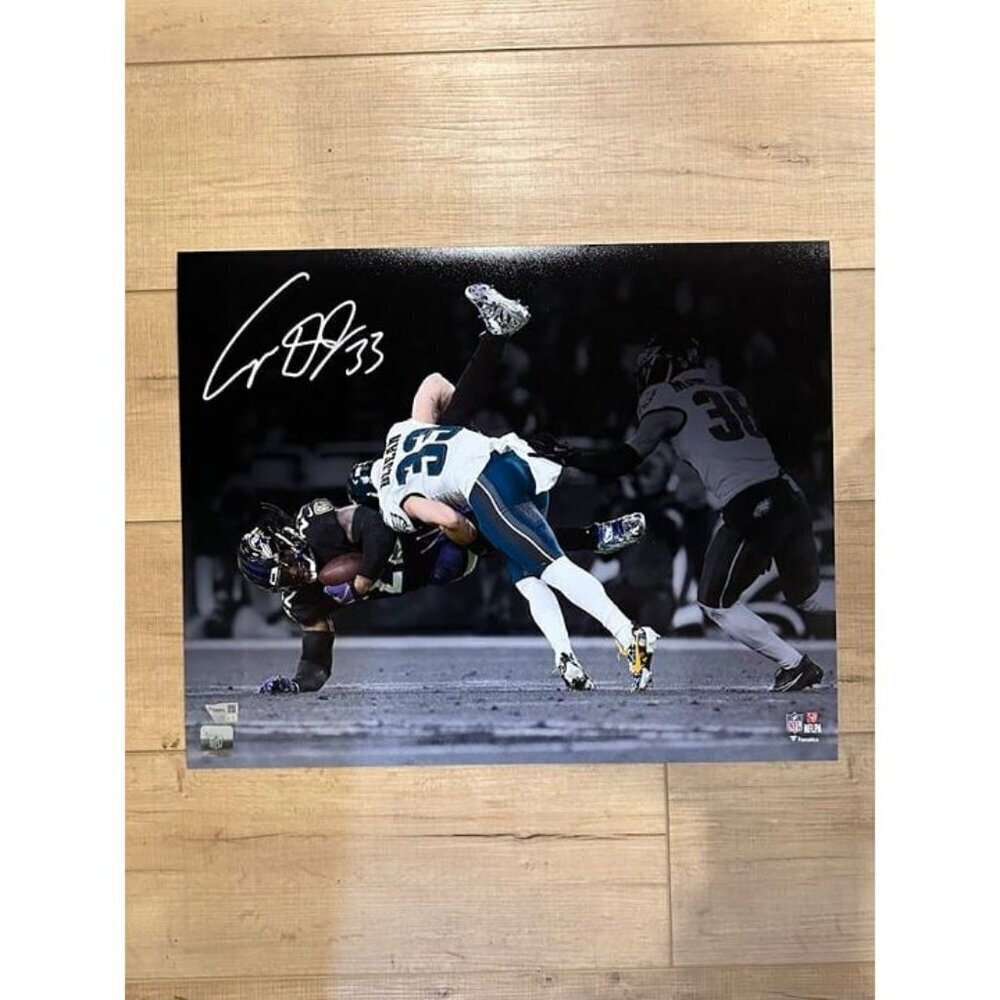 Cooper DeJean signed autographed Philadelphia Eagles 16x20 Photo Fanatics COA